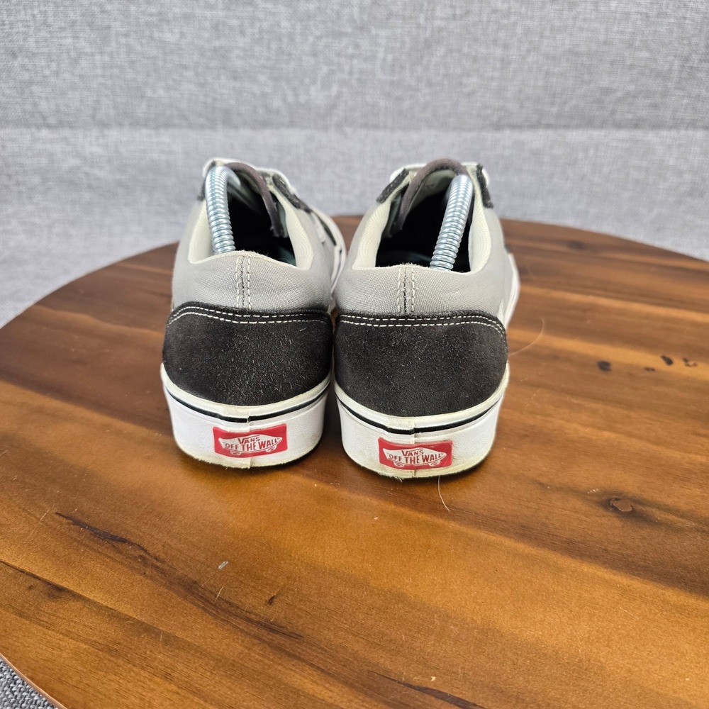 Vans Old Skool Grey Charcoal Suede Canvas Low Top Sneakers Womens 10 Mens 8.5 - Picture 9 of 14